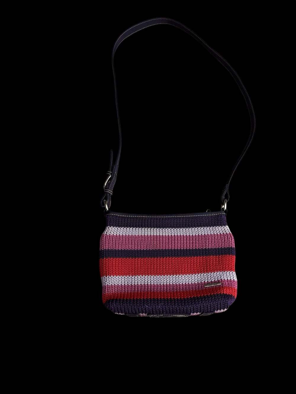 The Sak Striped Crochet Shoulder Bag Purple Pink Red 
SPOTLESS INSIDE